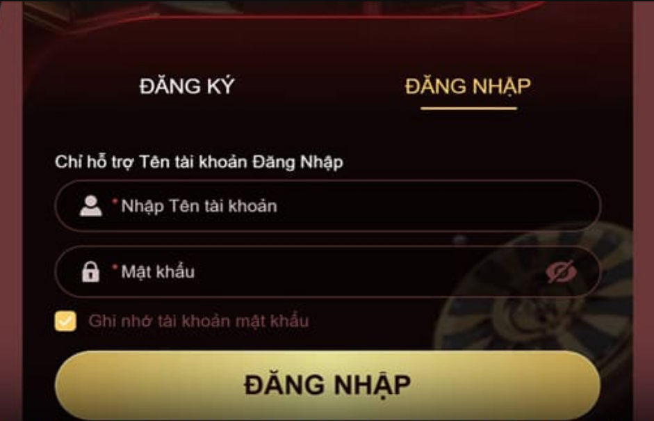 Form đăng nhập 3WIN