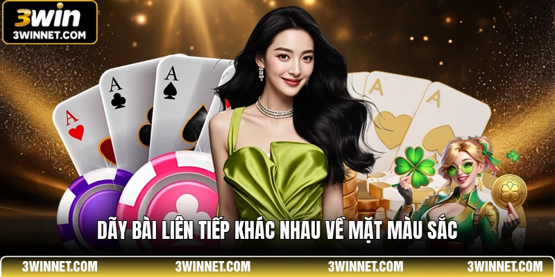 Dãy bài liên tiếp khác nhau về mặt màu sắc